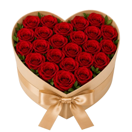 Caixa Coração de Rosas